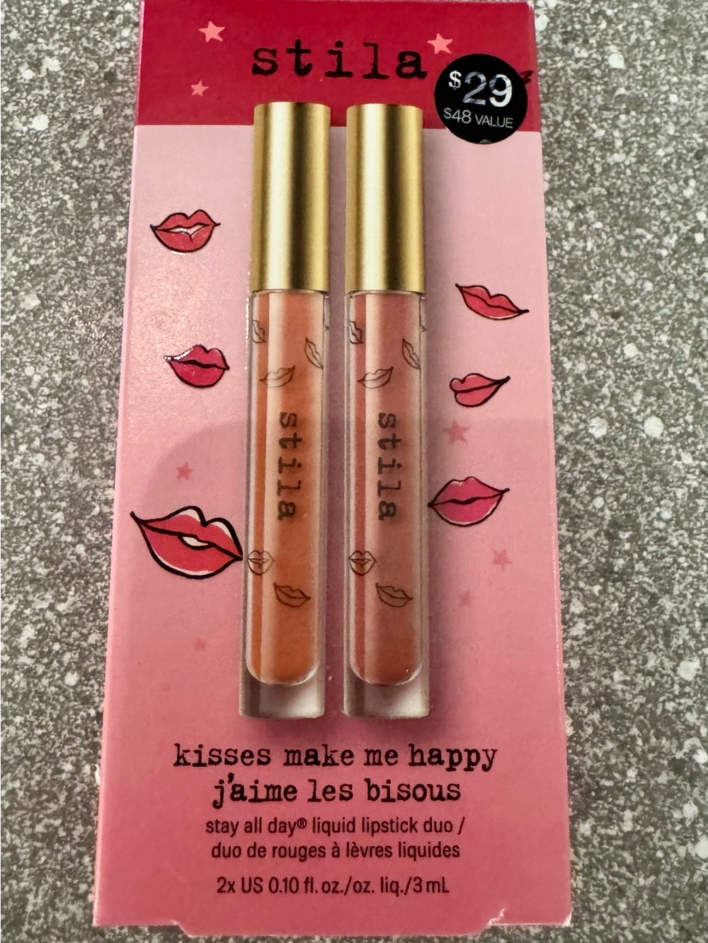 Stila Lip Gloss Duo in Peach & Nude